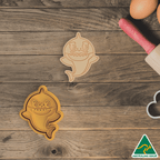 Grandma Shark Cookie Cutter and Embosser Stamp