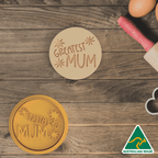Greatest Mum Cookie Cutter and Embosser Stamp