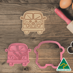Groovy Van Cookie Cutter and Embosser Stamp