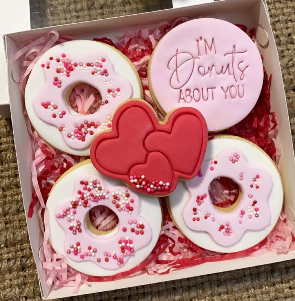 Group Of Hearts Cookie Cutter and Embosser Stamp