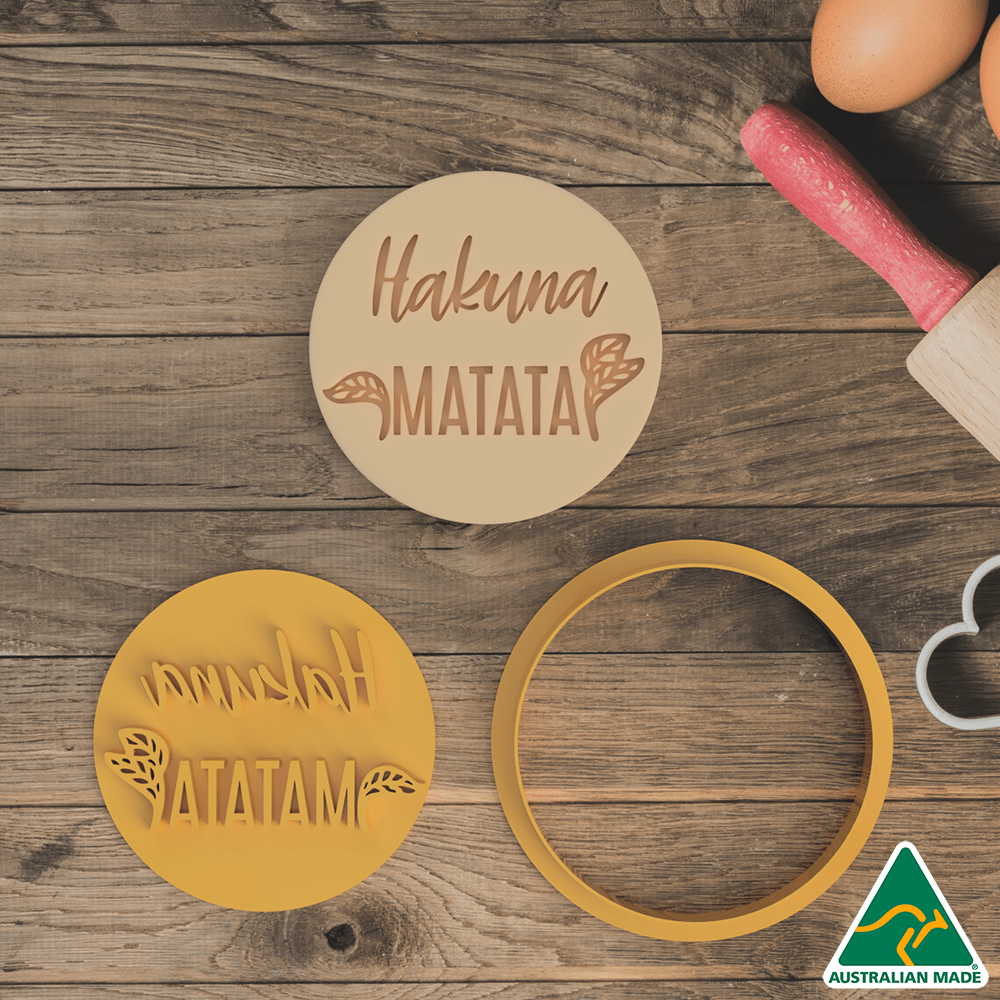 Hakuna Matata Cookie Cutter and Embosser Stamp