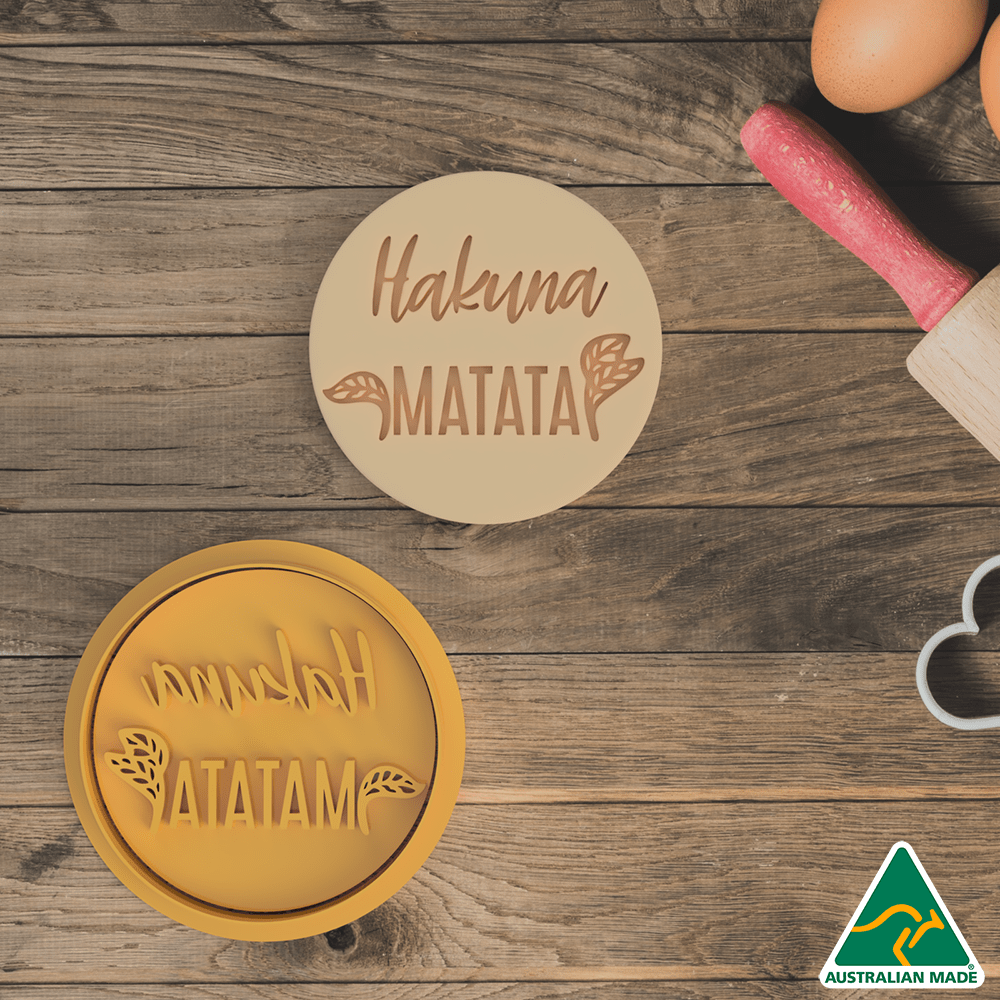 Hakuna Matata Cookie Cutter and Embosser Stamp