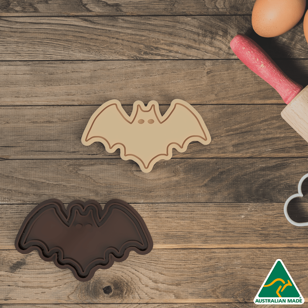Halloween Bat Cookie Cutter and Embosser Stamp