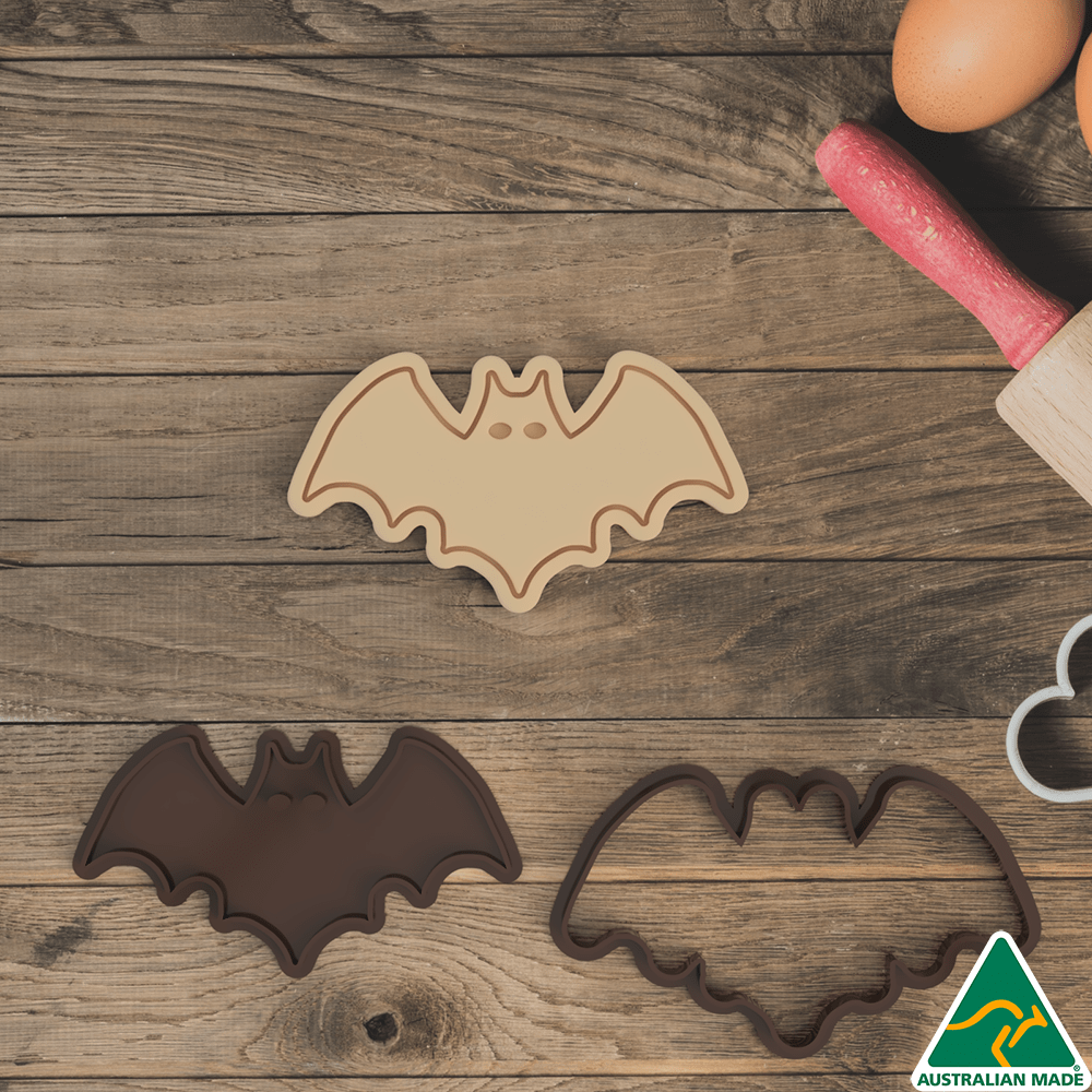 Halloween Bat Cookie Cutter and Embosser Stamp