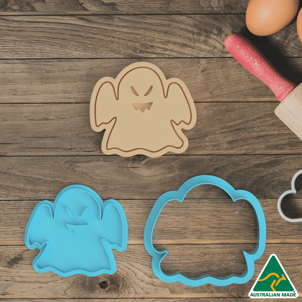 Halloween Ghost Cookie Cutter And Embosser Stamp