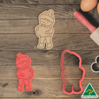 Halloween Pumpkin Kid Cookie Cutter and Embosser Stamp