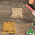 Happy Birthday Balloons Cookie Cutter and Embosser Stamp