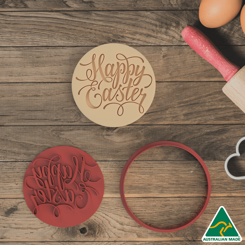 Happy Easter V2 Cookie Cutter And Embosser Stamp