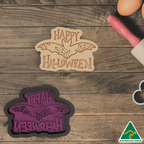 Happy Halloween Cookie Cutter and Embosser Stamp