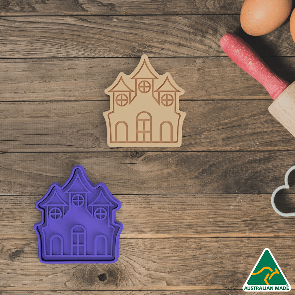 Haunted House Cookie Cutter and Embosser Stamp