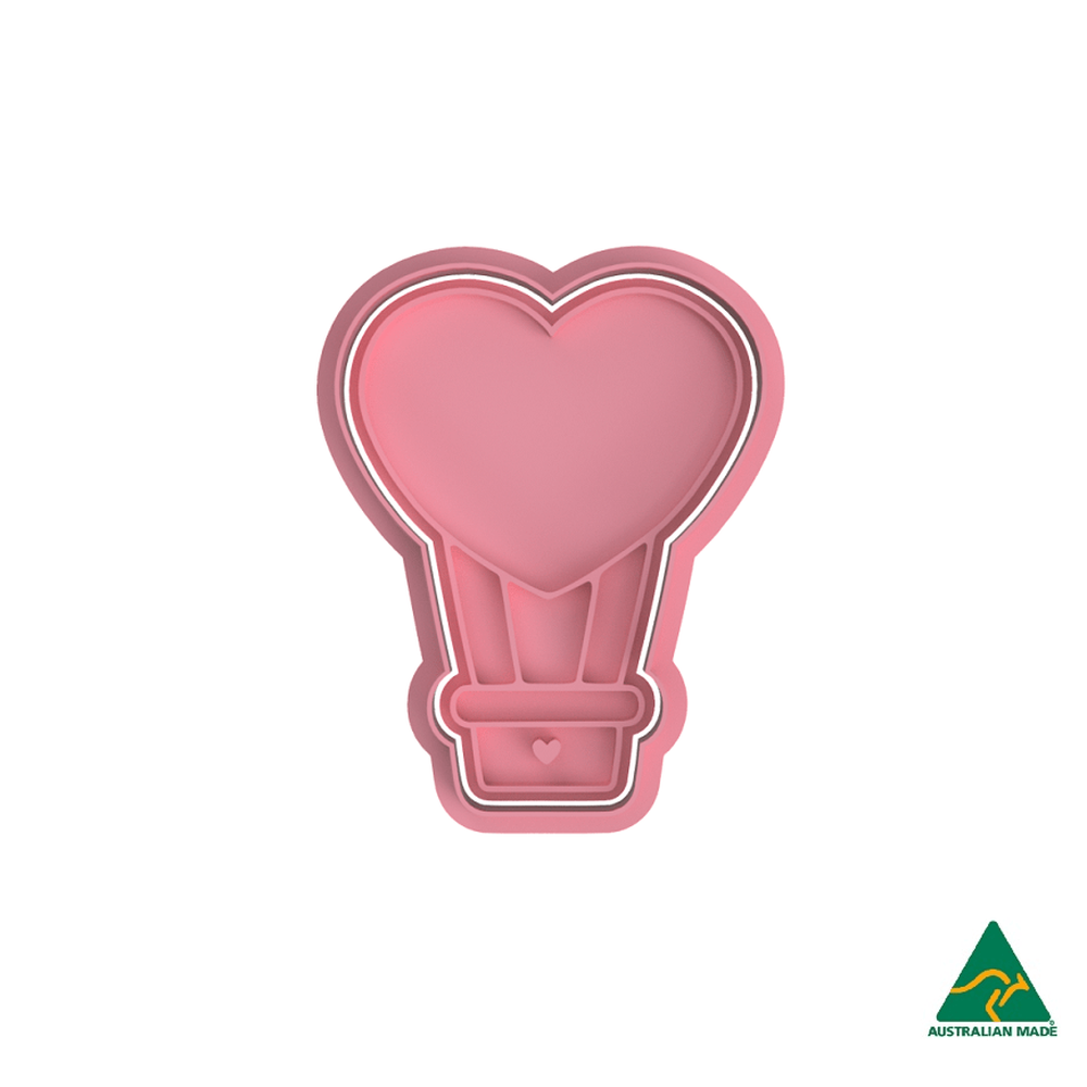 Heart Balloon - Cookie Cutter and Embosser Stamp
