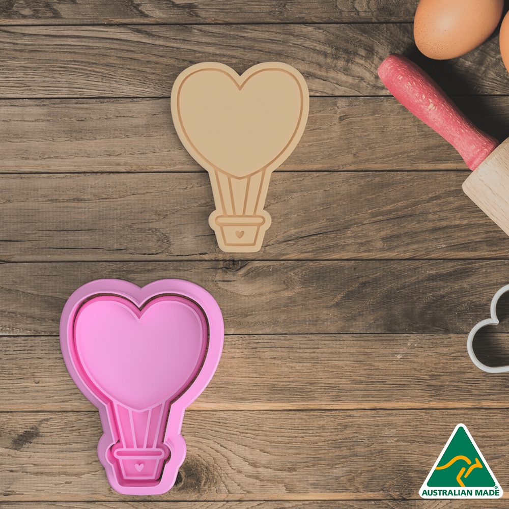 Heart Balloon - Cookie Cutter and Embosser Stamp
