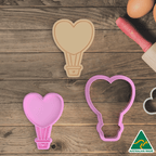 Heart Balloon - Cookie Cutter and Embosser Stamp