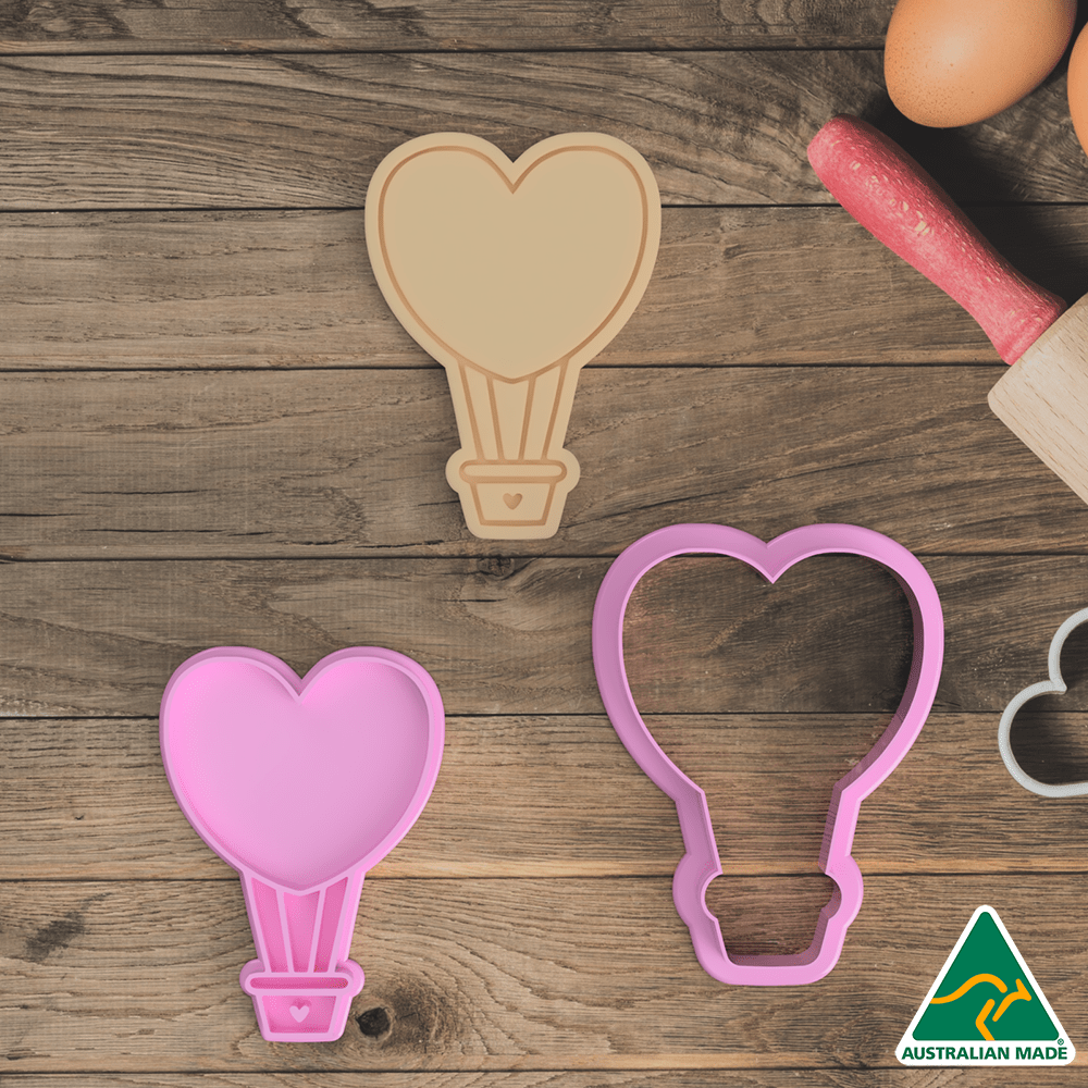Heart Balloon - Cookie Cutter and Embosser Stamp