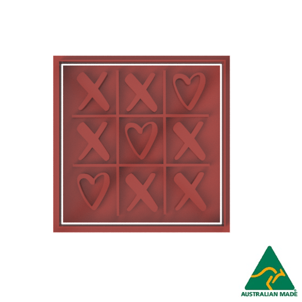 Hearts and Crosses Cookie Cutter/Fondant Embosser Stamp