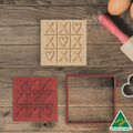 Hearts and Crosses Cookie Cutter/Fondant Embosser Stamp