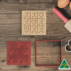 Hearts and Crosses Cookie Cutter/Fondant Embosser Stamp