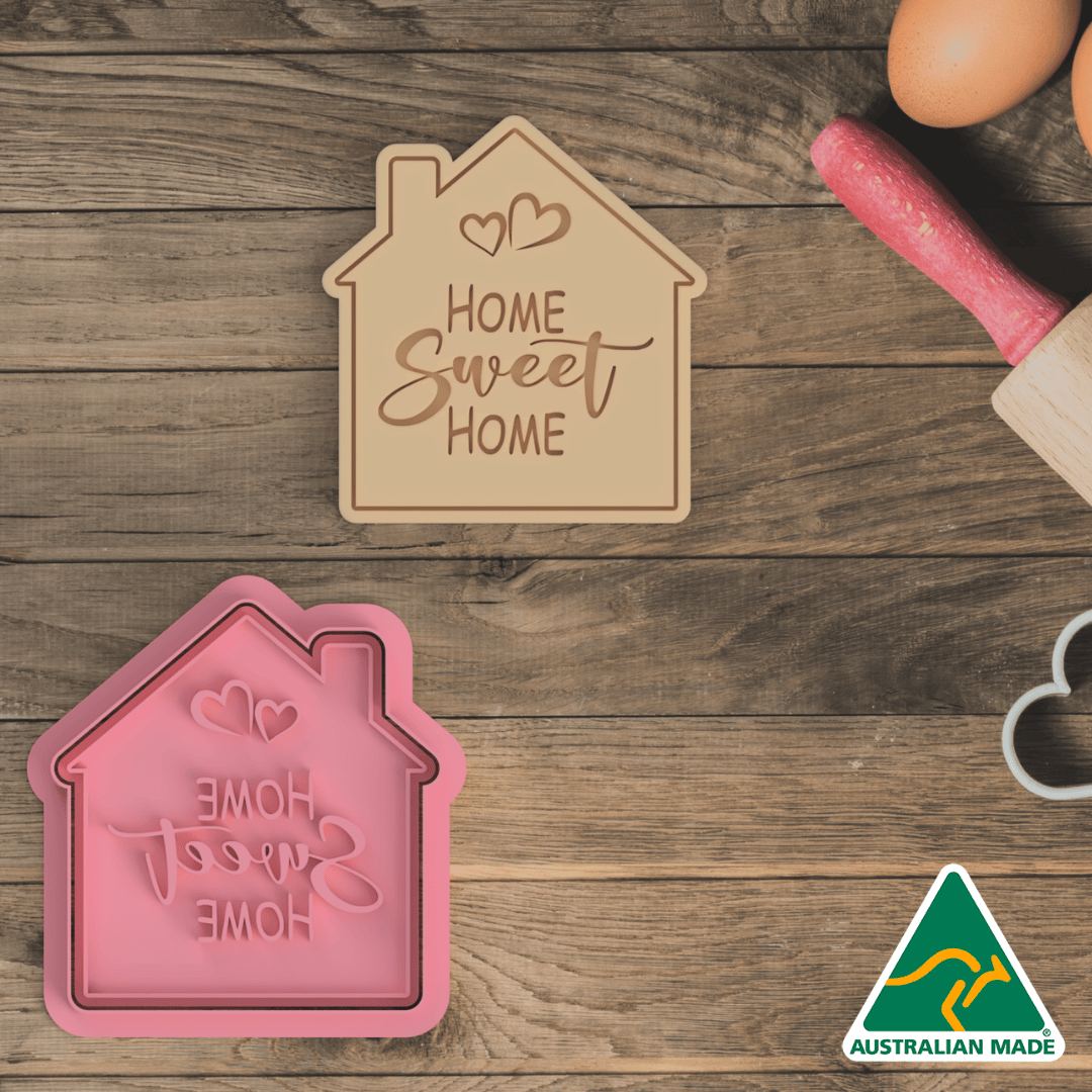 Home Sweet Home Cookie Cutter and Embosser Stamp