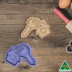 House Keys Cookie Cutter and Embosser Stamp