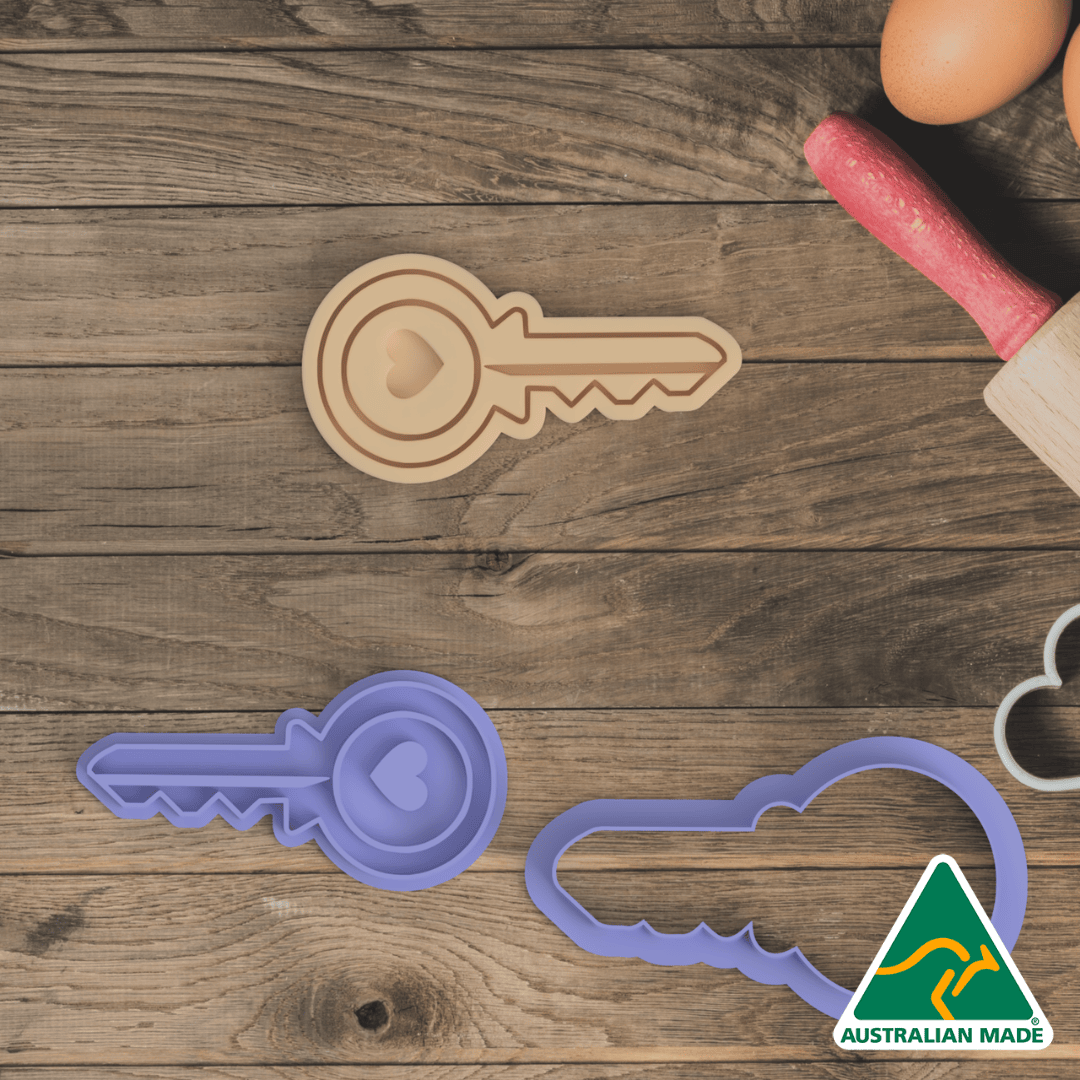 House Key Cookie Cutter and Embosser Stamp