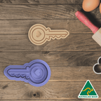 House Key Cookie Cutter and Embosser Stamp