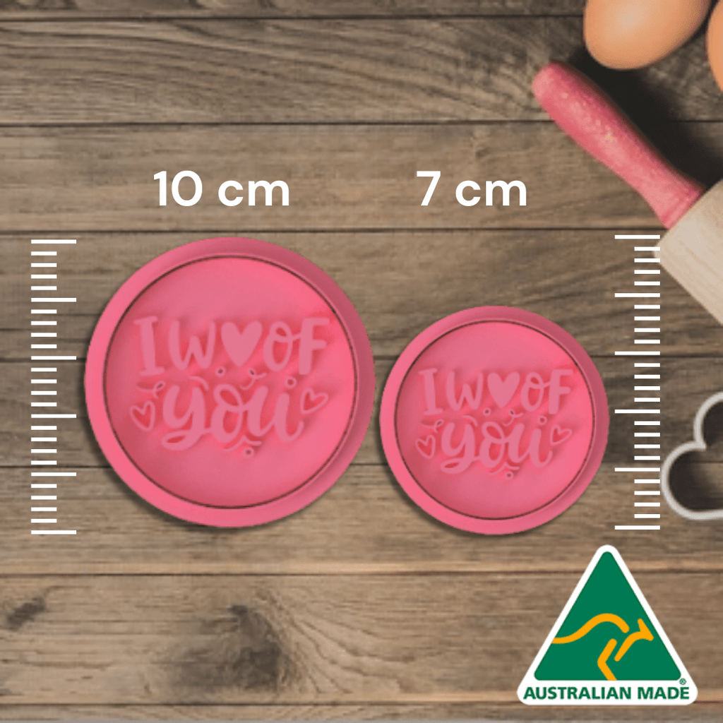 Australian Cookie Cutters Cookie Cutters I Woof You Cookie Cutter/Fondant Embosser Stamp
