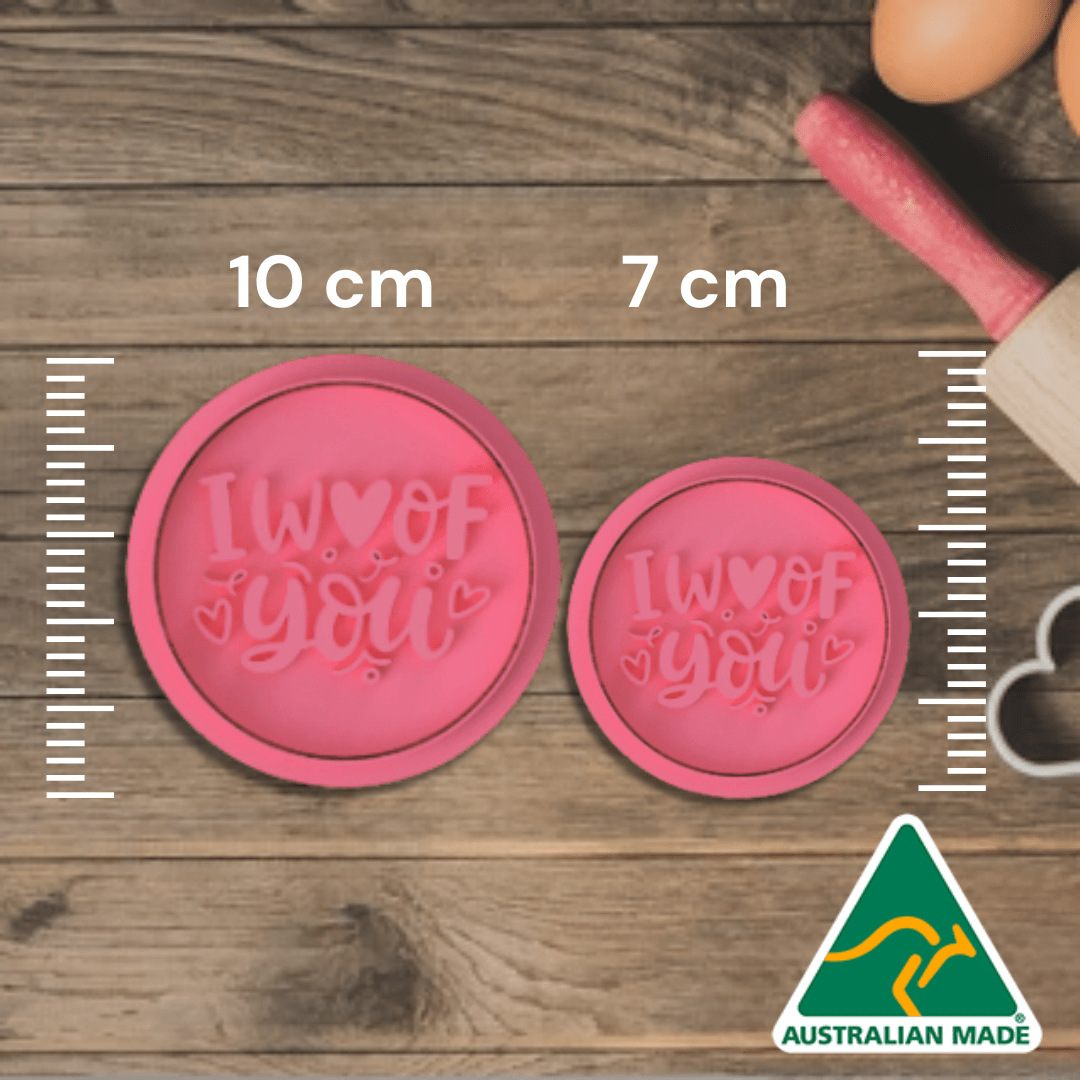 Australian Cookie Cutters Cookie Cutters I Woof You Cookie Cutter/Fondant Embosser Stamp