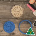 Jeans for Genes Cookie Cutter and Embosser Stamp