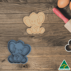 Jungle Animals- Elephant Cookie Cutter And Embosser Stamp