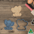 Jungle Animals- Elephant Cookie Cutter And Embosser Stamp