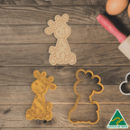 Jungle Animals- Giraffe Cookie Cutter And Embosser Stamp