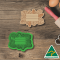 Australian Cookie Cutters Cookie Cutters Jungle Board 1 Cookie Cutter and Embosser Stamp
