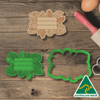 Australian Cookie Cutters Cookie Cutters Jungle Board 1 Cookie Cutter and Embosser Stamp