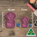 Koala Class of 24 Cookie Cutter and Embosser Stamp