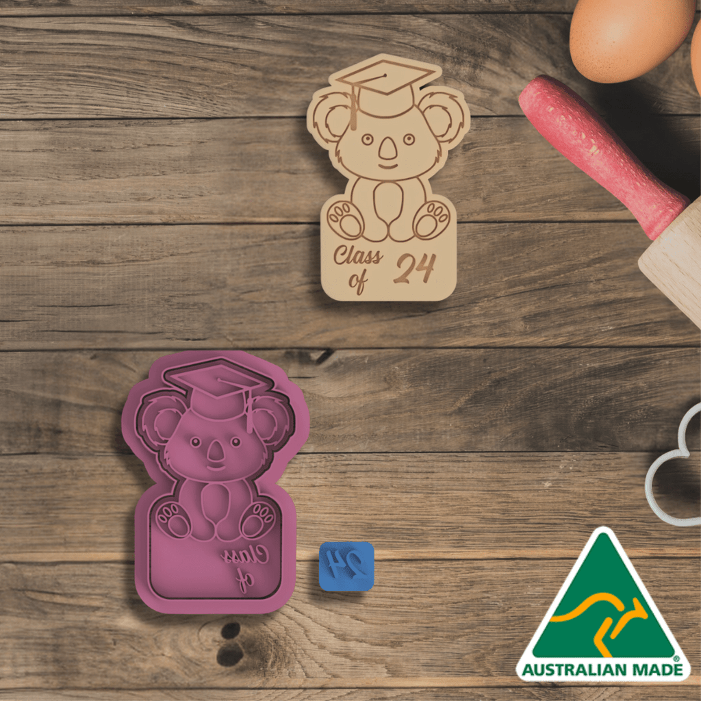 Koala Class of 24 Cookie Cutter and Embosser Stamp