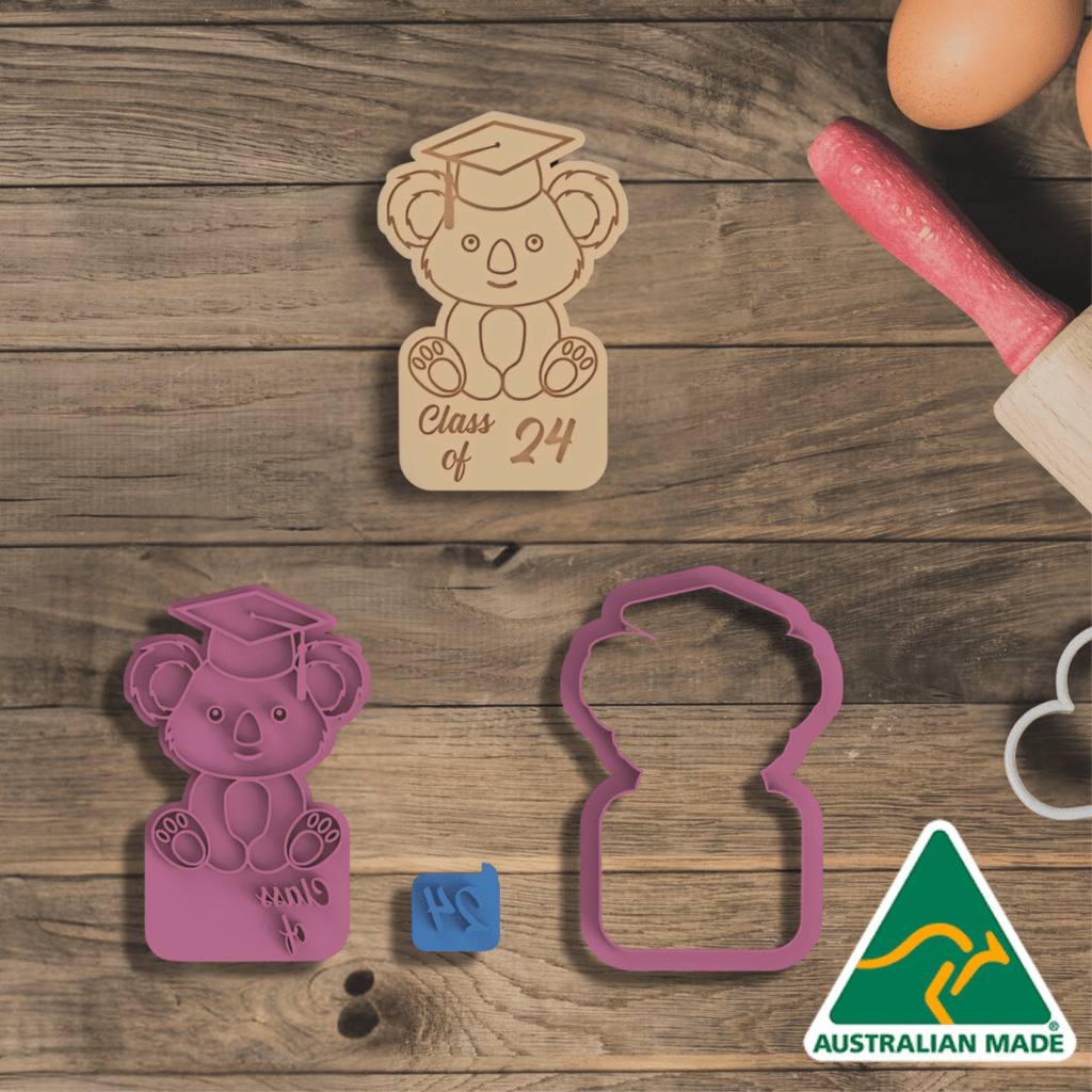 Koala Class of 24 Cookie Cutter and Embosser Stamp