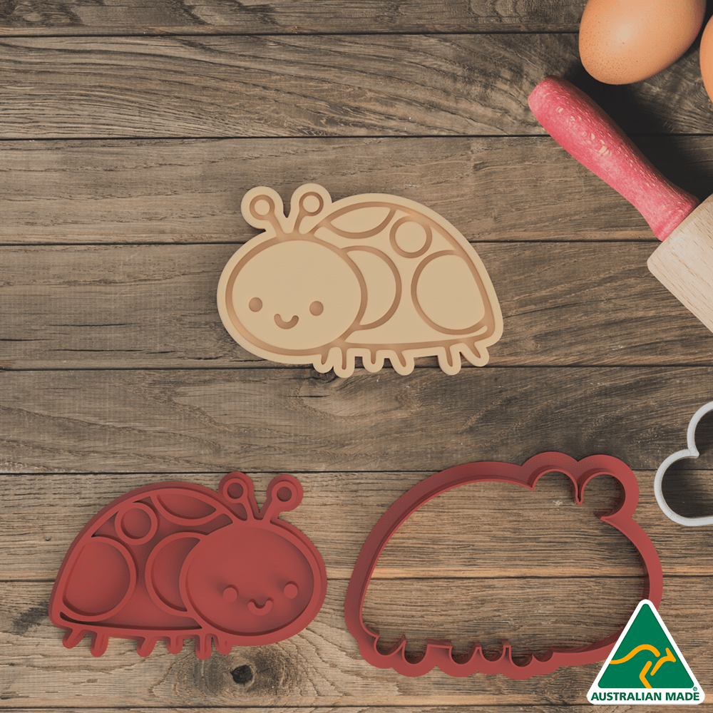 Lady Bug Cookie Cutter and Embosser Stamp