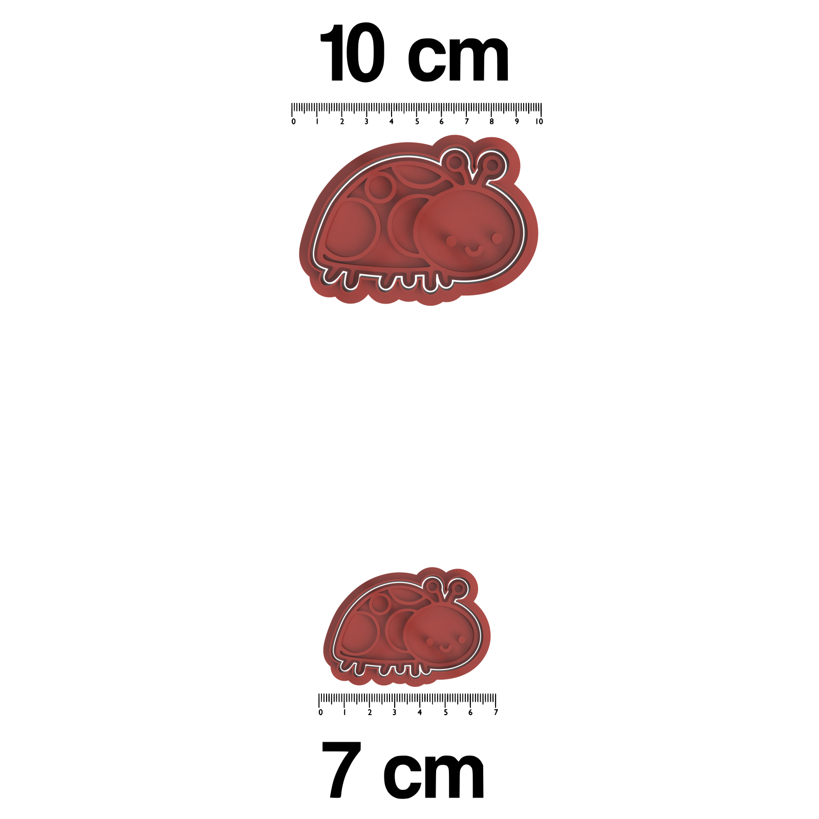 Lady Bug Cookie Cutter and Embosser Stamp