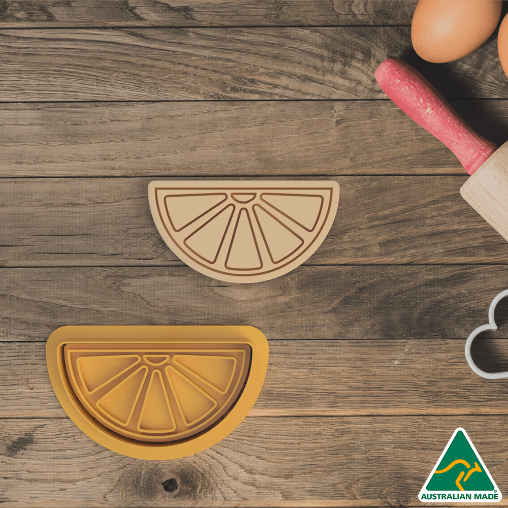 Lemon Slice Cookie Cutter and Embosser Stamp
