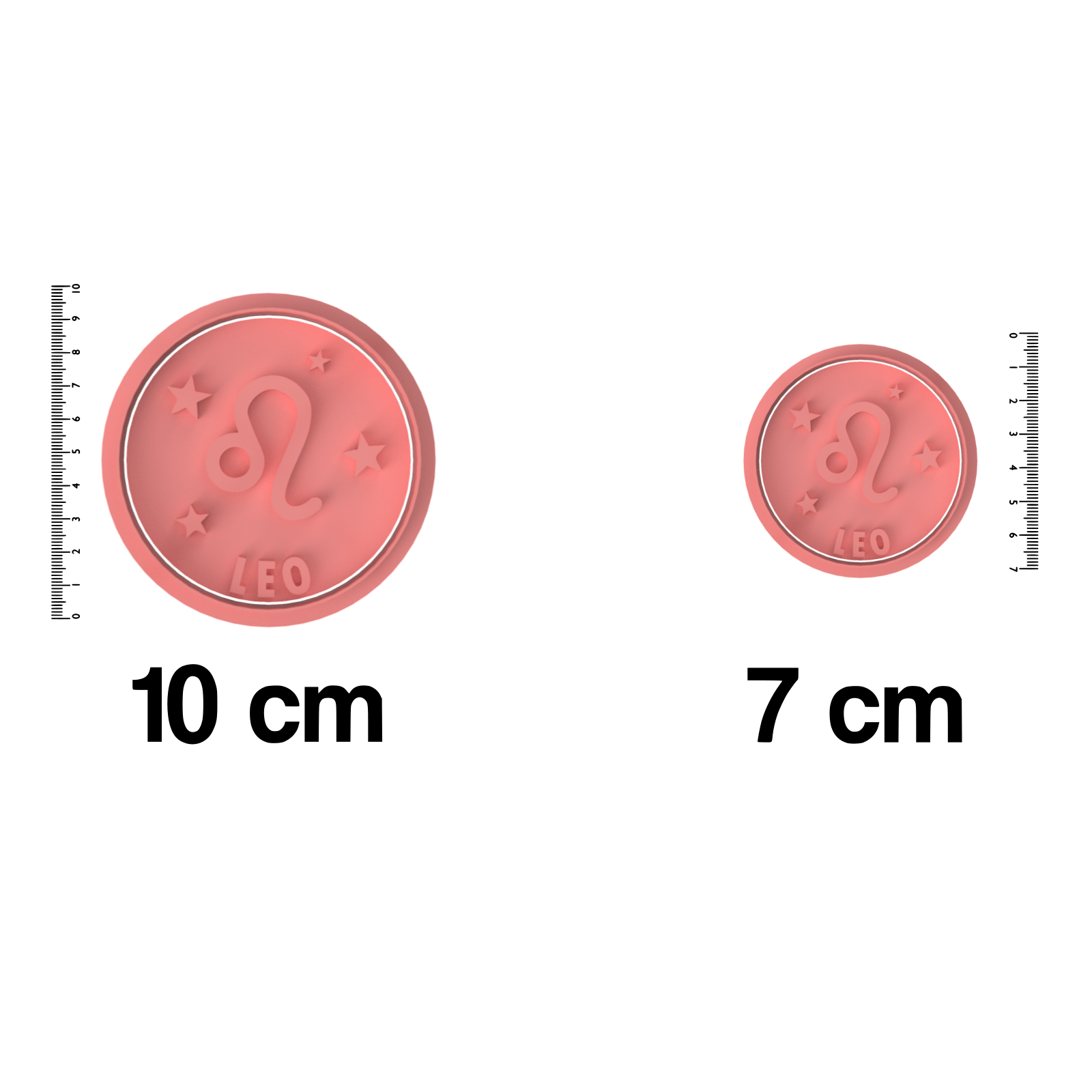 Leo Cookie Cutter and Embosser Stamp