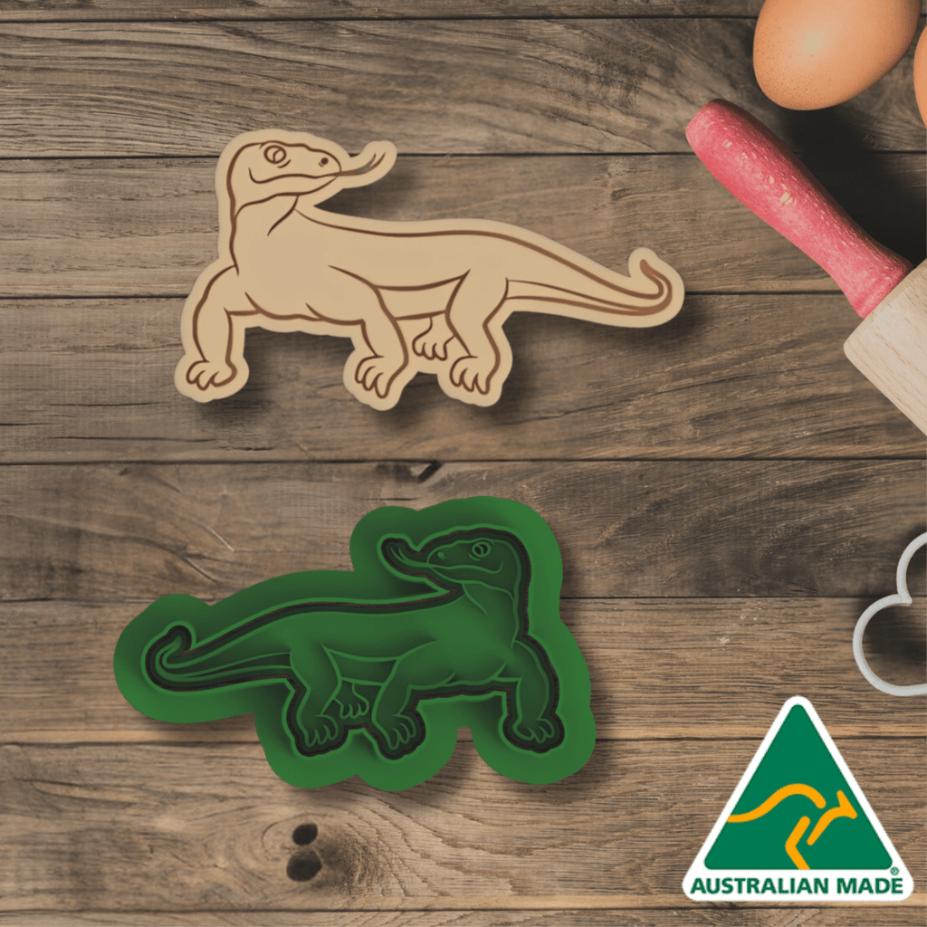 Lizard Cookie Cutter and Embosser Stamp