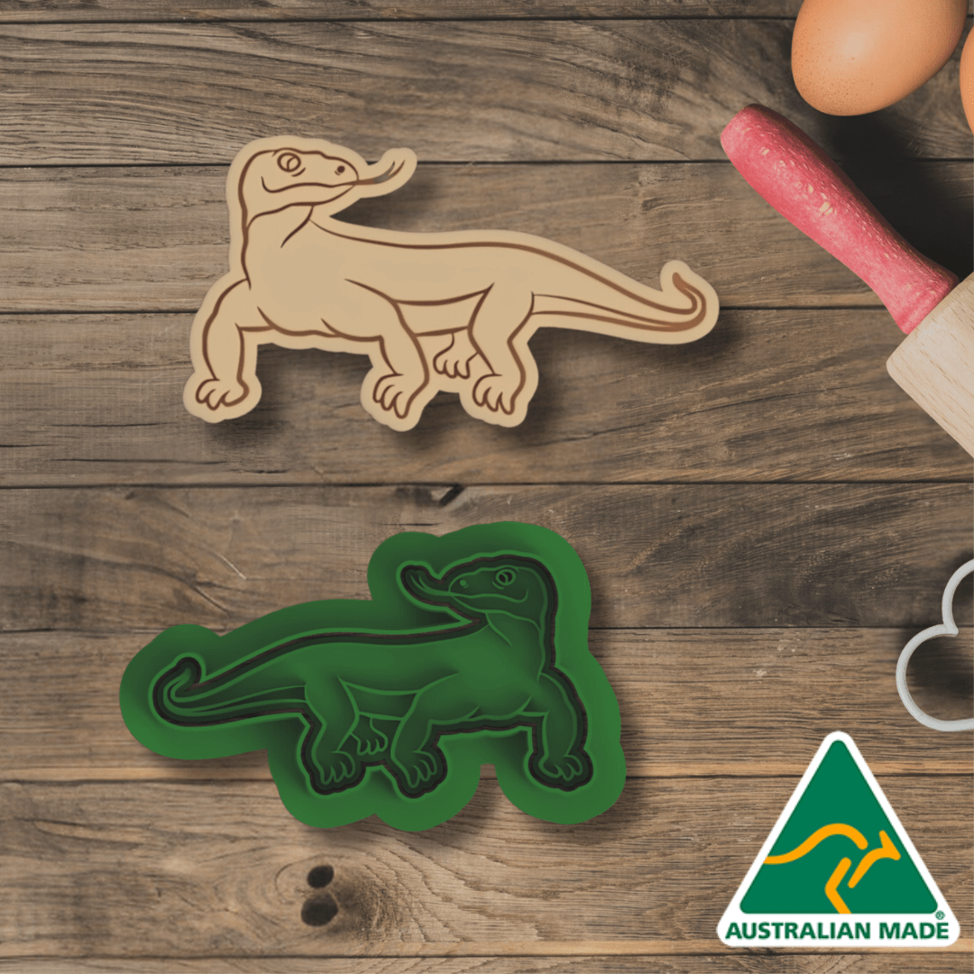 Lizard Cookie Cutter and Embosser Stamp