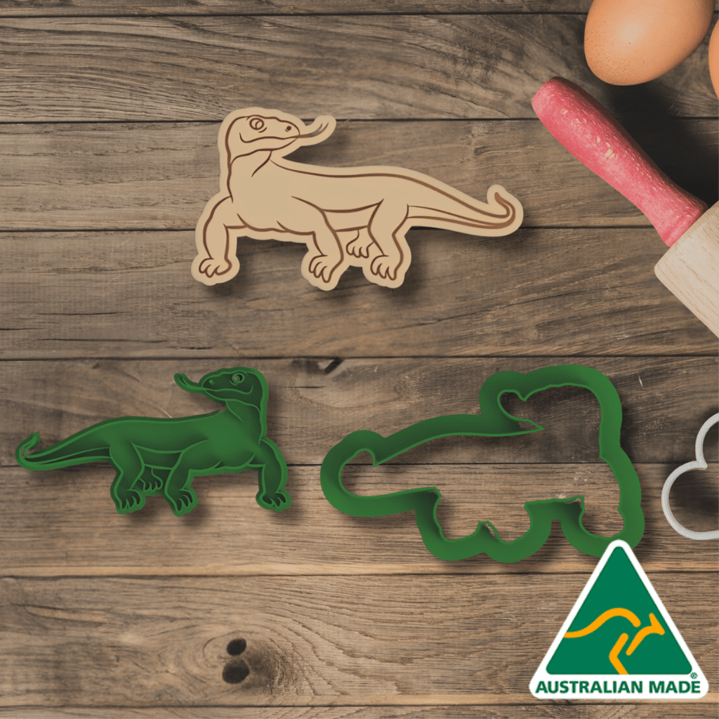 Lizard Cookie Cutter and Embosser Stamp