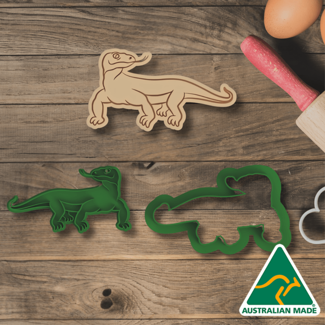 Lizard Cookie Cutter and Embosser Stamp