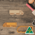 Semi Truck Cookie Cutter and Embosser Stamp