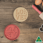 Love Cookie Cutter/Fondant Embosser Stamp