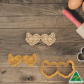 Love- Kissing Doves Cookie Cutter/Fondant Embosser Stamp