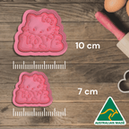 Australian Cookie Cutters Cookie Cutters Love Kitty Cookie Cutter and Embosser Stamp