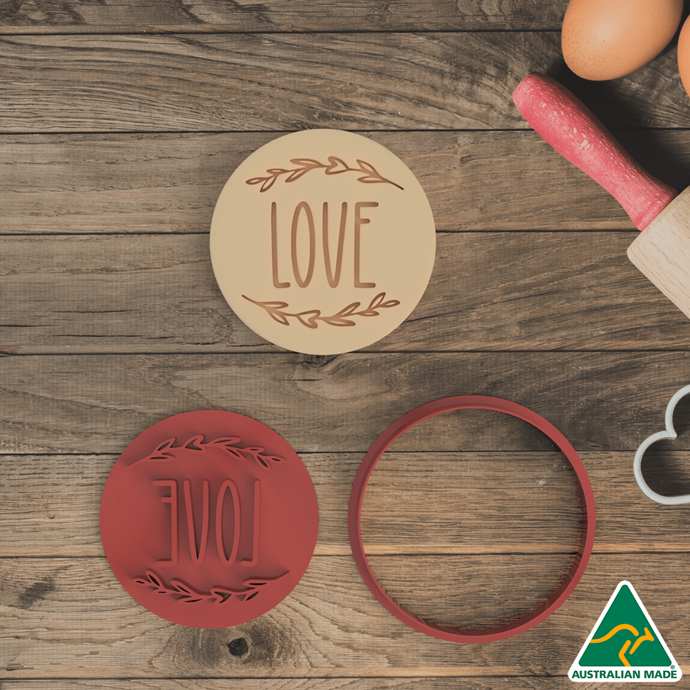 Love V3 Cookie Cutter/Fondant Embosser Stamp