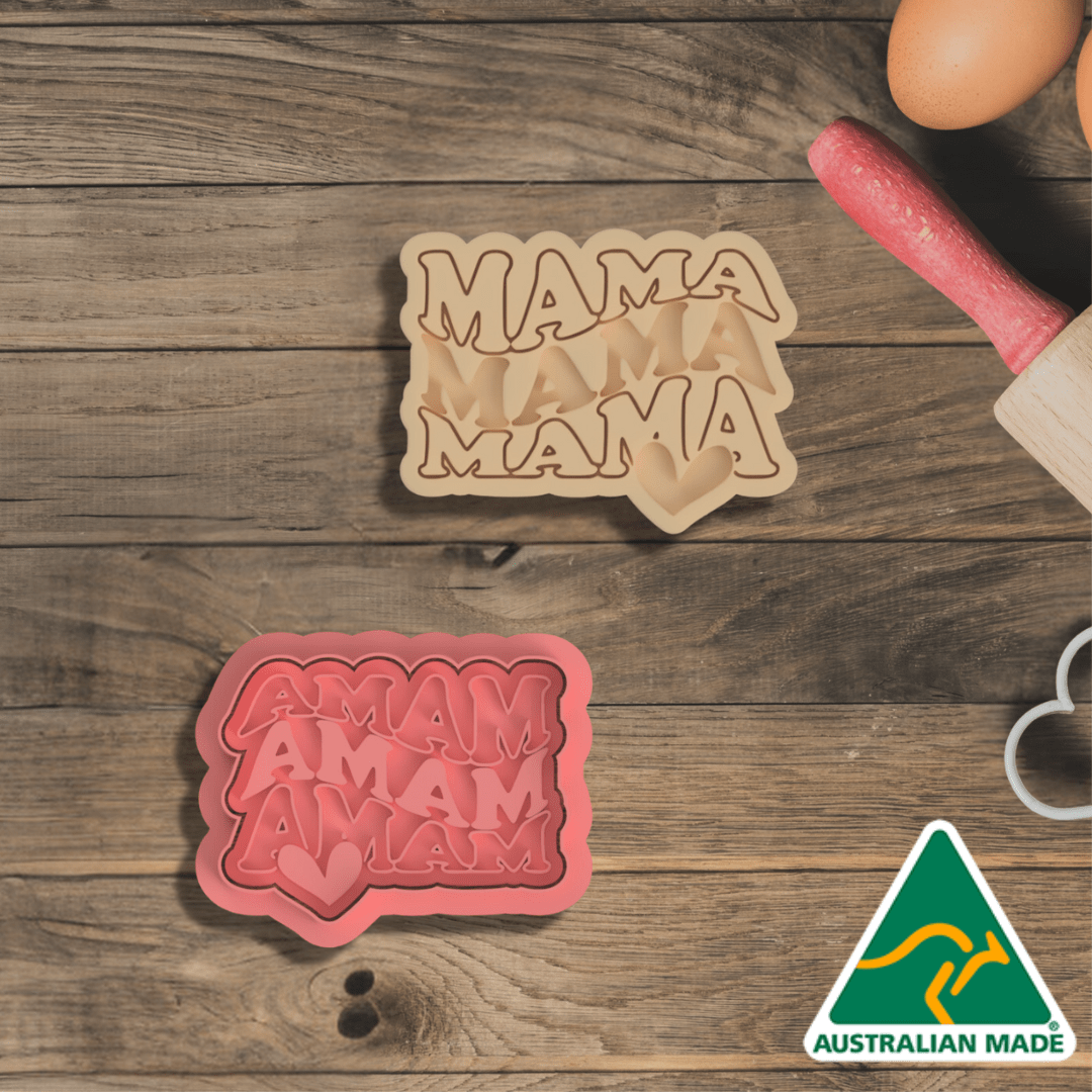 Mama Cookie Cutter and Embosser Stamp